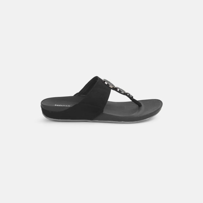 Mochi Women Black Casual Slippers (SKU: 32-1194-11-36)