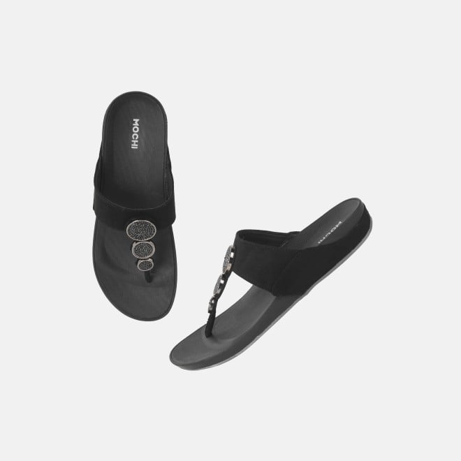 Mochi Women Black Casual Slippers (SKU: 32-1194L-11-42)