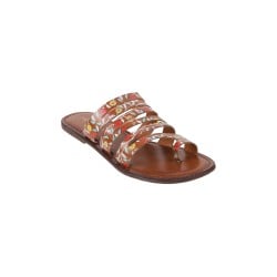 Women Tan Casual Slippers