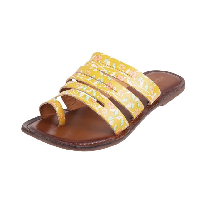 Mochi Women Yellow Casual Slippers (SKU: 32-120L-33-42)