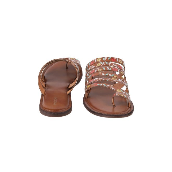 Mochi Women Tan Casual Slippers (SKU: 32-120L-23-42)