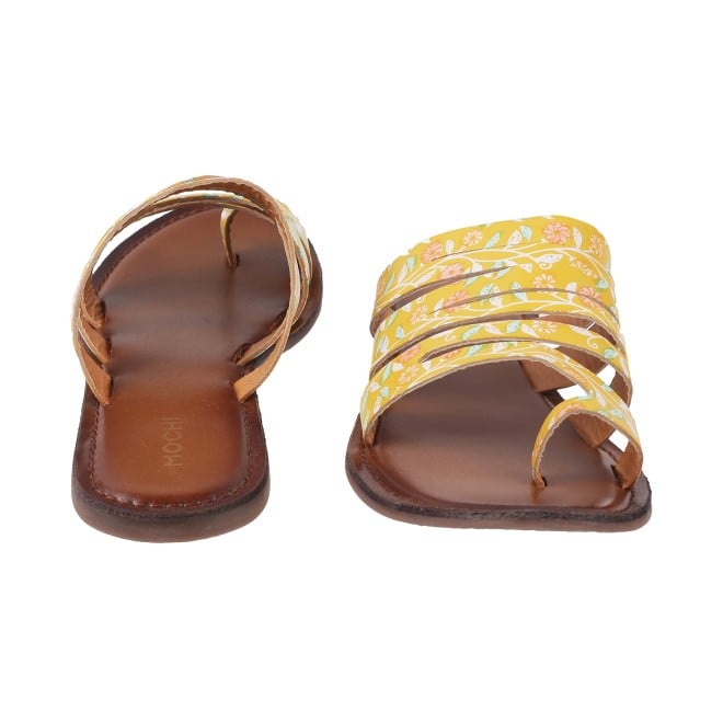 Mochi Women Yellow Casual Slippers (SKU: 32-120L-33-42)