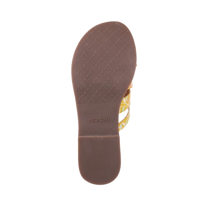 Mochi Women Yellow Casual Slippers (SKU: 32-120L-33-42)