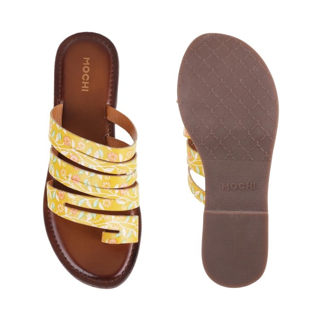 Mochi Women Yellow Casual Slippers (SKU: 32-120L-33-42)