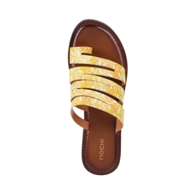Mochi Women Yellow Casual Slippers (SKU: 32-120L-33-42)