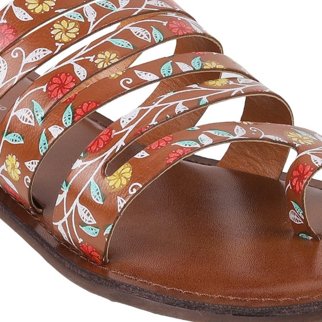 Mochi Women Tan Casual Slippers (SKU: 32-120L-23-42)