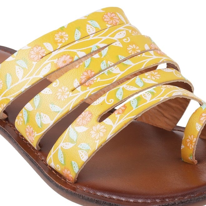 Mochi Women Yellow Casual Slippers (SKU: 32-120L-33-42)