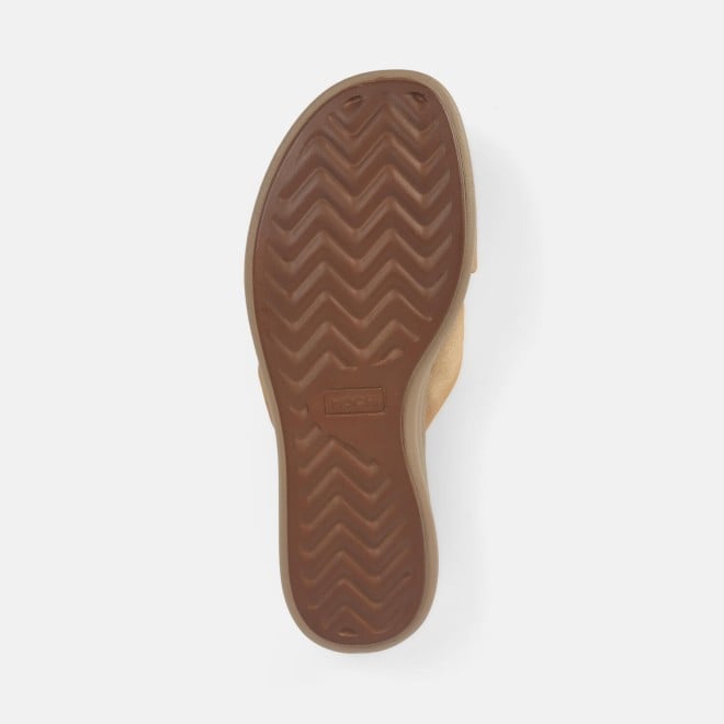 Mochi Women Beige Casual Slippers (SKU: 32-1211-20-36)