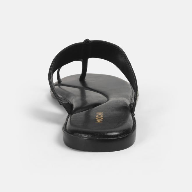 Mochi Women Black Ethnic Slippers (SKU: 32-1214L-11-42)