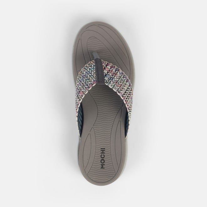 Mochi Women Grey Casual Slippers (SKU: 32-1216-14-36)