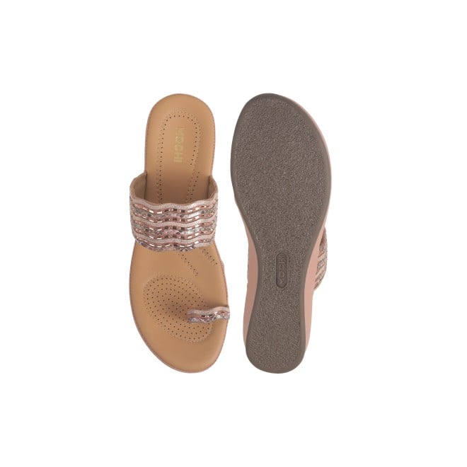 Mochi Women Rose-gold Casual Slip Ons (SKU: 32-1217L-52-42)