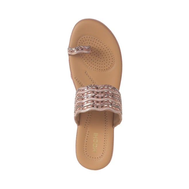 Mochi Women Rose-gold Casual Slip Ons (SKU: 32-1217L-52-42)