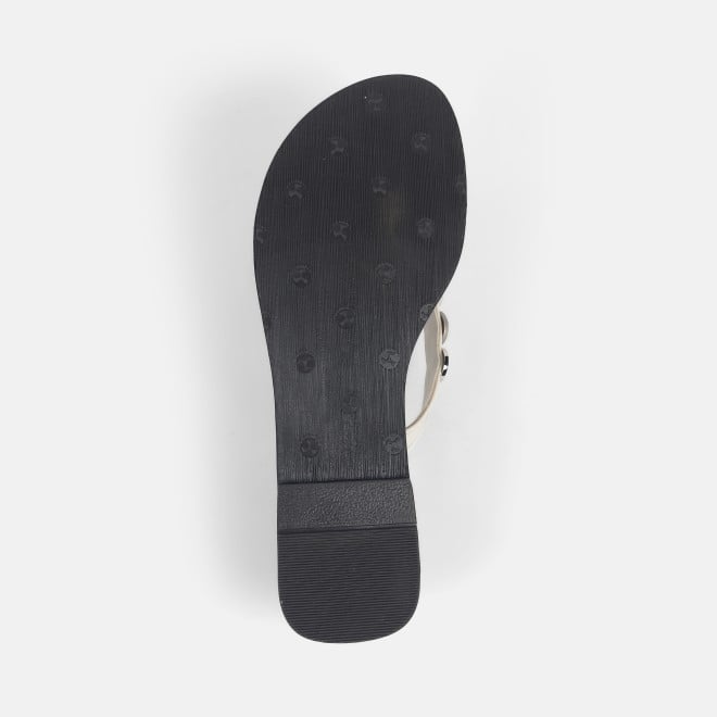 Mochi Women Silver Casual Slippers (SKU: 32-1220-27-36)