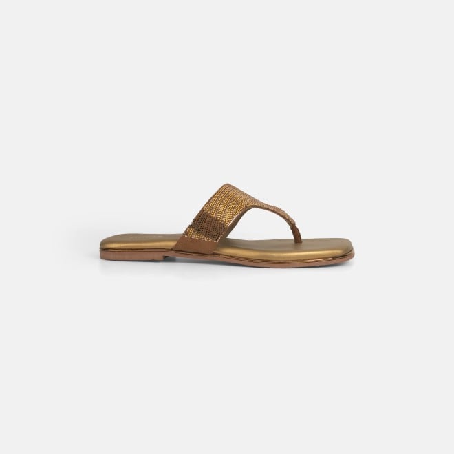 Mochi Women Antic-gold Casual Slippers (SKU: 32-1236-28-36)