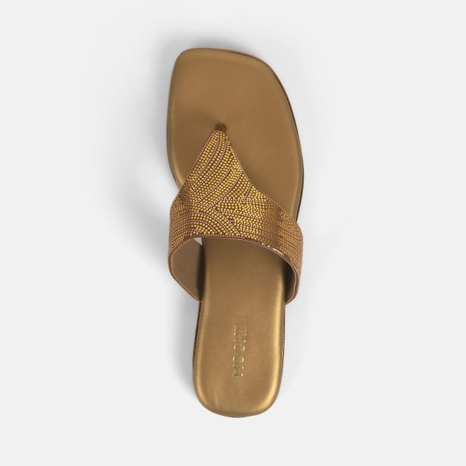 Mochi Women Antic-gold Casual Slippers (SKU: 32-1236-28-36)