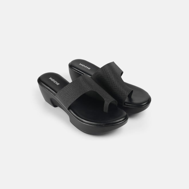 Mochi Women Black Casual Slip Ons (SKU: 32-1277-11-36)