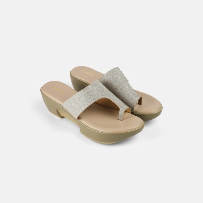 Mochi Women Peach Casual Slip Ons (SKU: 32-1277-80-36)