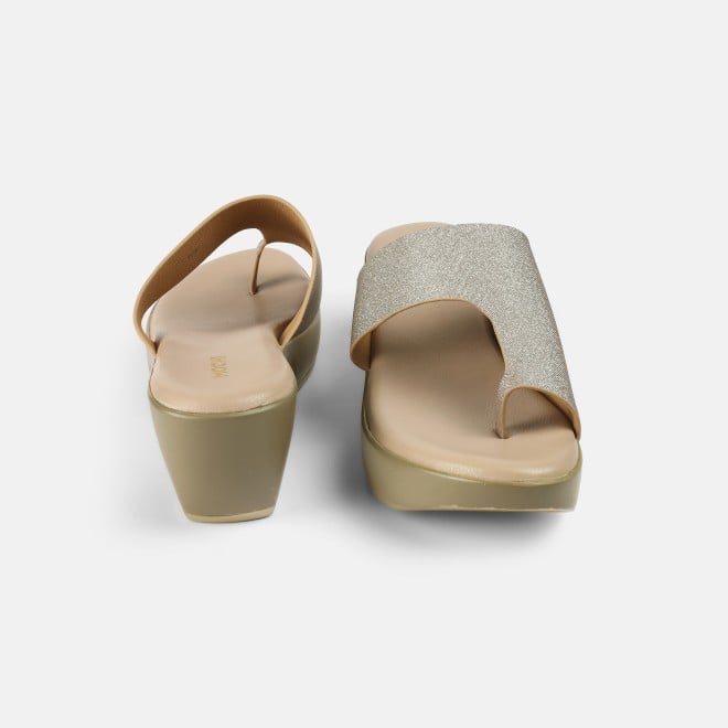 Mochi Women Peach Casual Slip Ons (SKU: 32-1277-80-36)