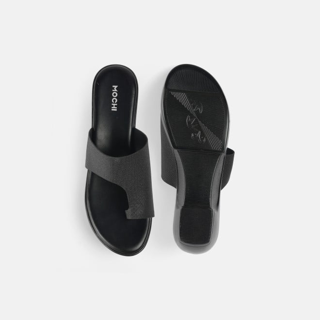 Mochi Women Black Casual Slip Ons (SKU: 32-1277-11-36)
