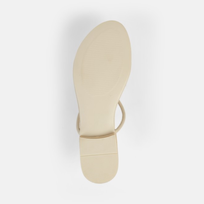Mochi Women Beige Casual Slippers (SKU: 32-1328-20-36)
