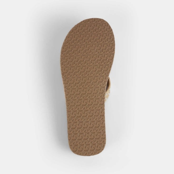 Mochi Women Beige Casual Slippers (SKU: 32-1341-20-36)