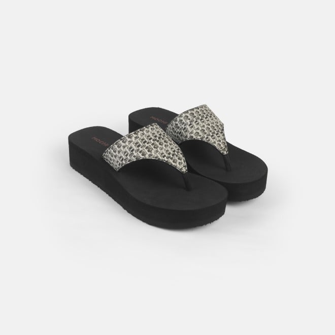 Mochi Women Black Casual Slippers (SKU: 32-1346-11-36)