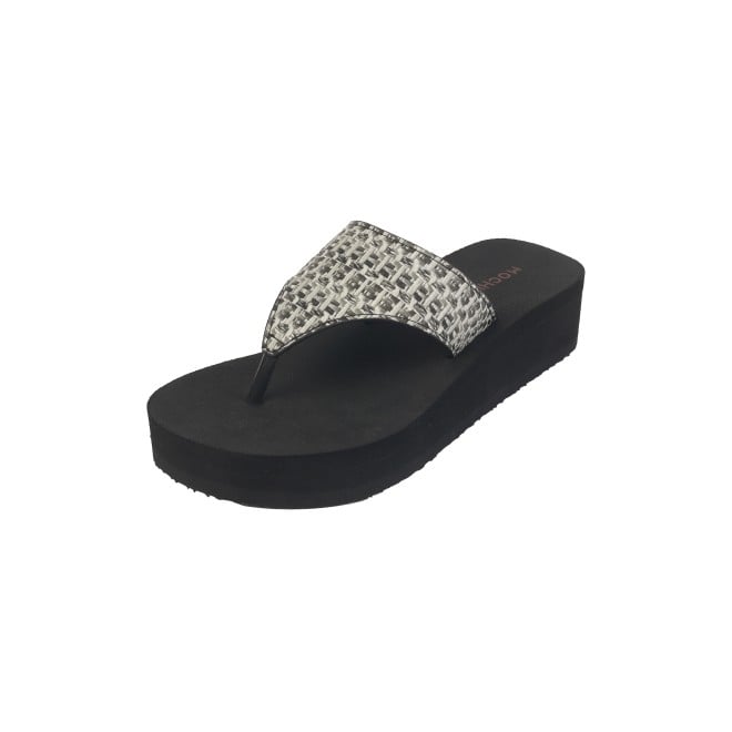 Mochi Women Black Casual Slippers (SKU: 32-1346-11-36)