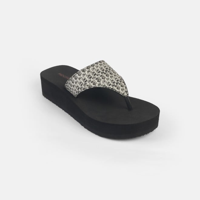 Mochi Women Black Casual Slippers (SKU: 32-1346-11-36)