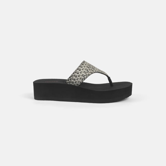 Mochi Women Black Casual Slippers (SKU: 32-1346-11-36)