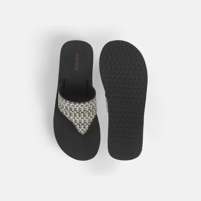 Mochi Women Black Casual Slippers (SKU: 32-1346-11-36)