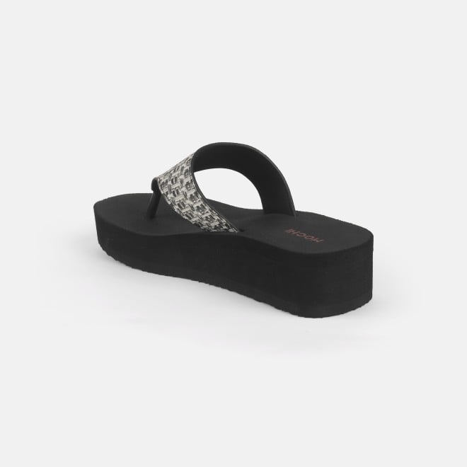 Mochi Women Black Casual Slippers (SKU: 32-1346-11-36)