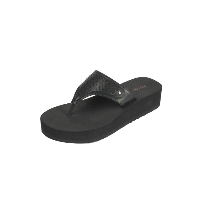 Mochi Women Black Casual Slippers (SKU: 32-1351-11-36)