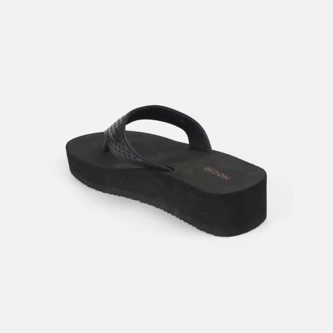 Mochi Women Black Casual Slippers (SKU: 32-1351-11-36)