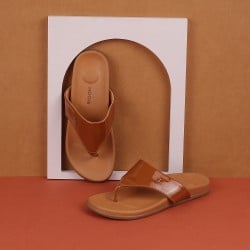 Women Tan Casual Slippers