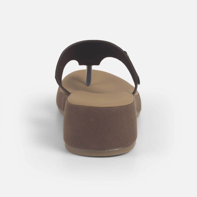 Mochi Women Brown Casual Slippers (SKU: 32-1372-12-36)