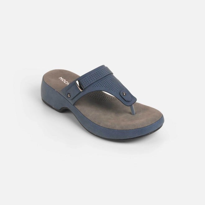 Mochi Women Blue Casual Slippers (SKU: 32-1372-45-38)