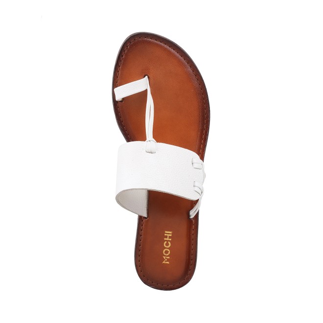 Mochi Women White Casual Slip Ons (SKU: 32-1383L-16-42)