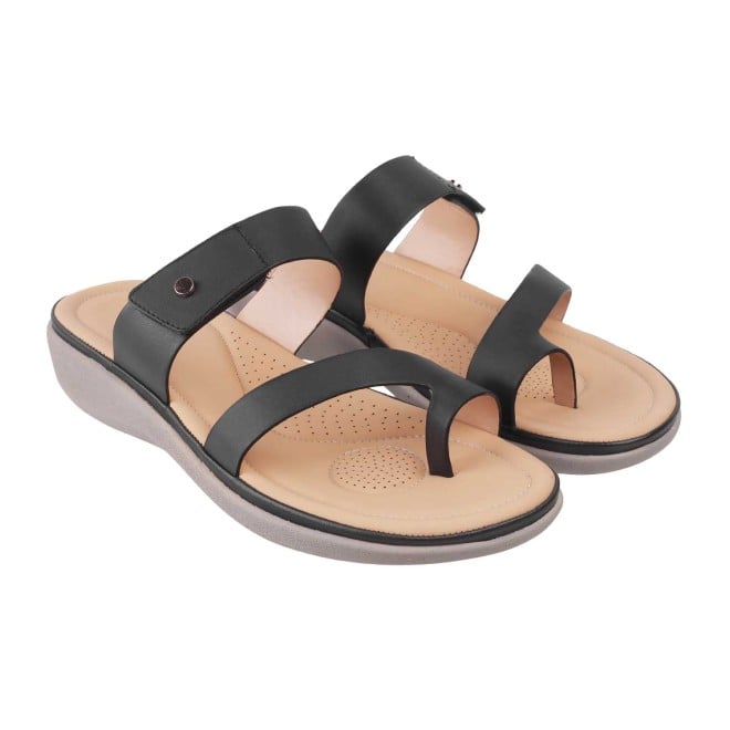 Mochi Women Black Casual Slip Ons (SKU: 32-1386L-11-42)