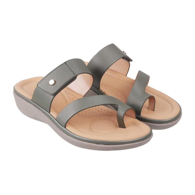 Mochi Women Green Casual Slip Ons (SKU: 32-1386L-21-42)