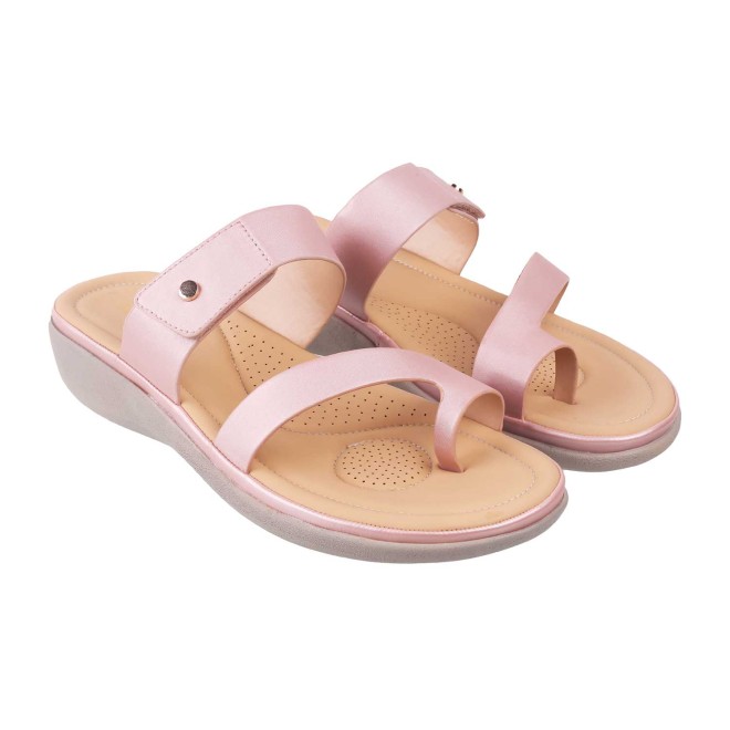 Mochi Women Pink Casual Slip Ons (SKU: 32-1386L-24-42)