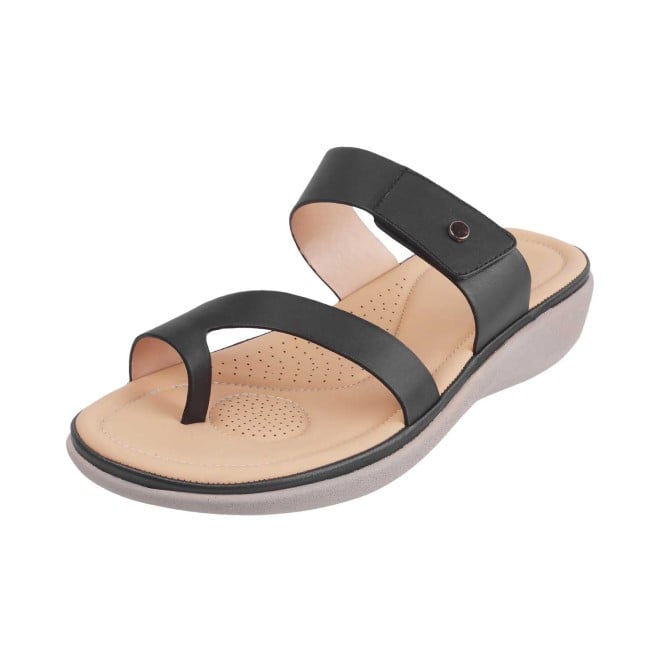 Mochi Women Black Casual Slip Ons (SKU: 32-1386L-11-42)