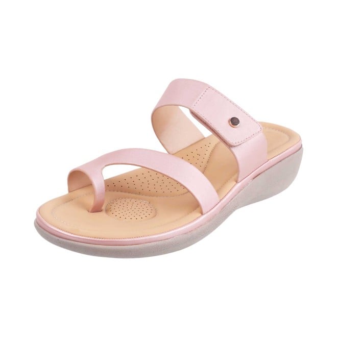 Mochi Women Pink Casual Slip Ons (SKU: 32-1386L-24-42)