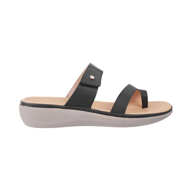 Mochi Women Black Casual Slip Ons (SKU: 32-1386L-11-42)