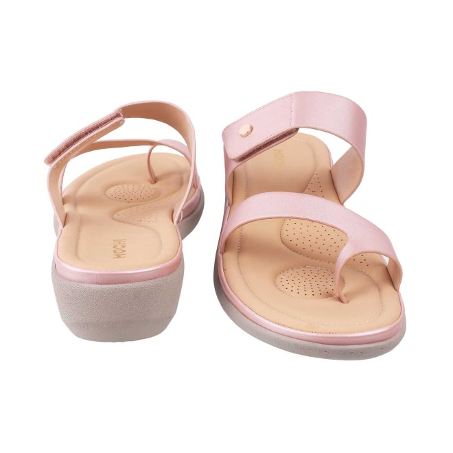 Mochi Women Pink Casual Slip Ons (SKU: 32-1386L-24-42)