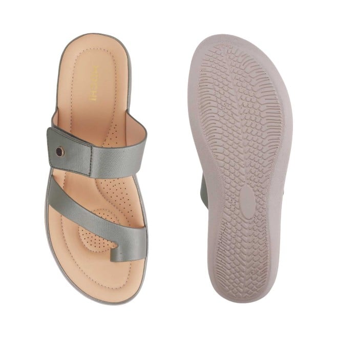 Mochi Women Green Casual Slip Ons (SKU: 32-1386L-21-42)