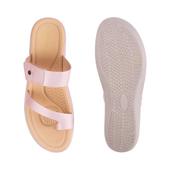 Mochi Women Pink Casual Slip Ons (SKU: 32-1386L-24-42)