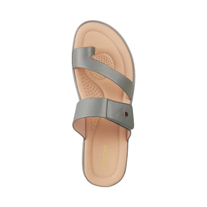 Mochi Women Green Casual Slip Ons (SKU: 32-1386L-21-42)