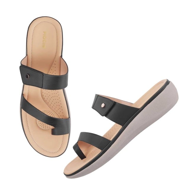 Mochi Women Black Casual Slip Ons (SKU: 32-1386L-11-42)