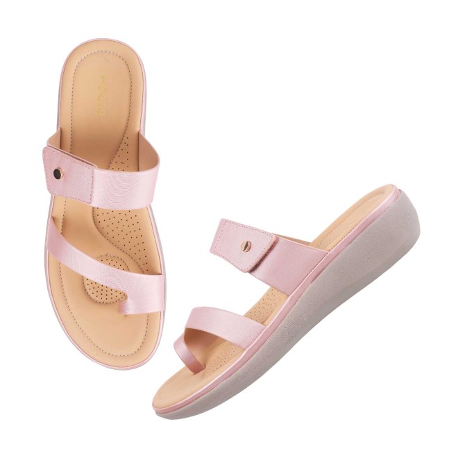 Mochi Women Pink Casual Slip Ons (SKU: 32-1386L-24-42)