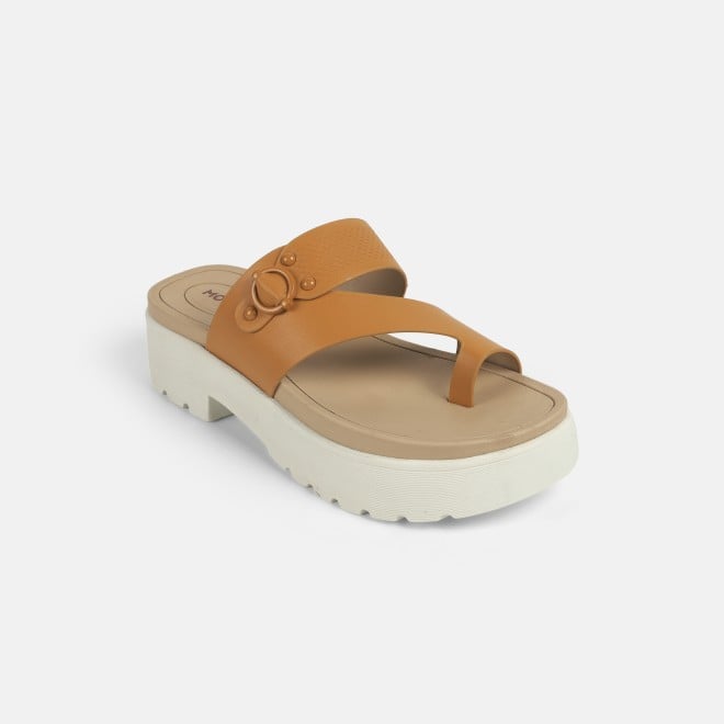 Mochi Women Yellow Casual Slip Ons